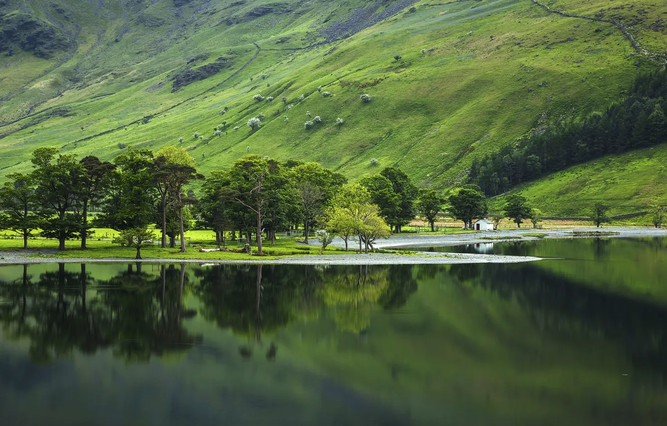 Photo wallpaper National Park, Lake District, the lake district, Buttermere Valley