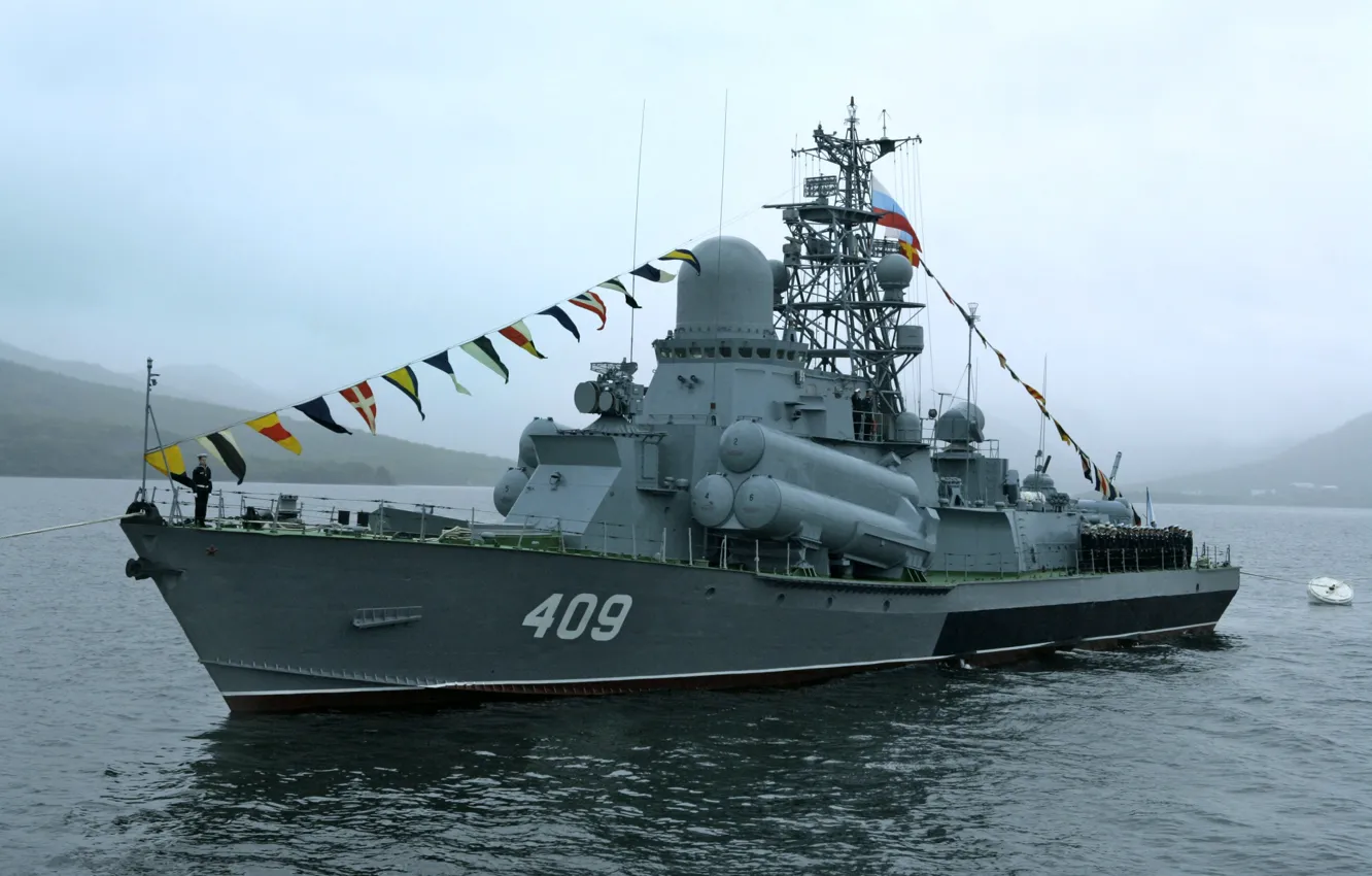 Photo wallpaper ship, frost, rocket, small