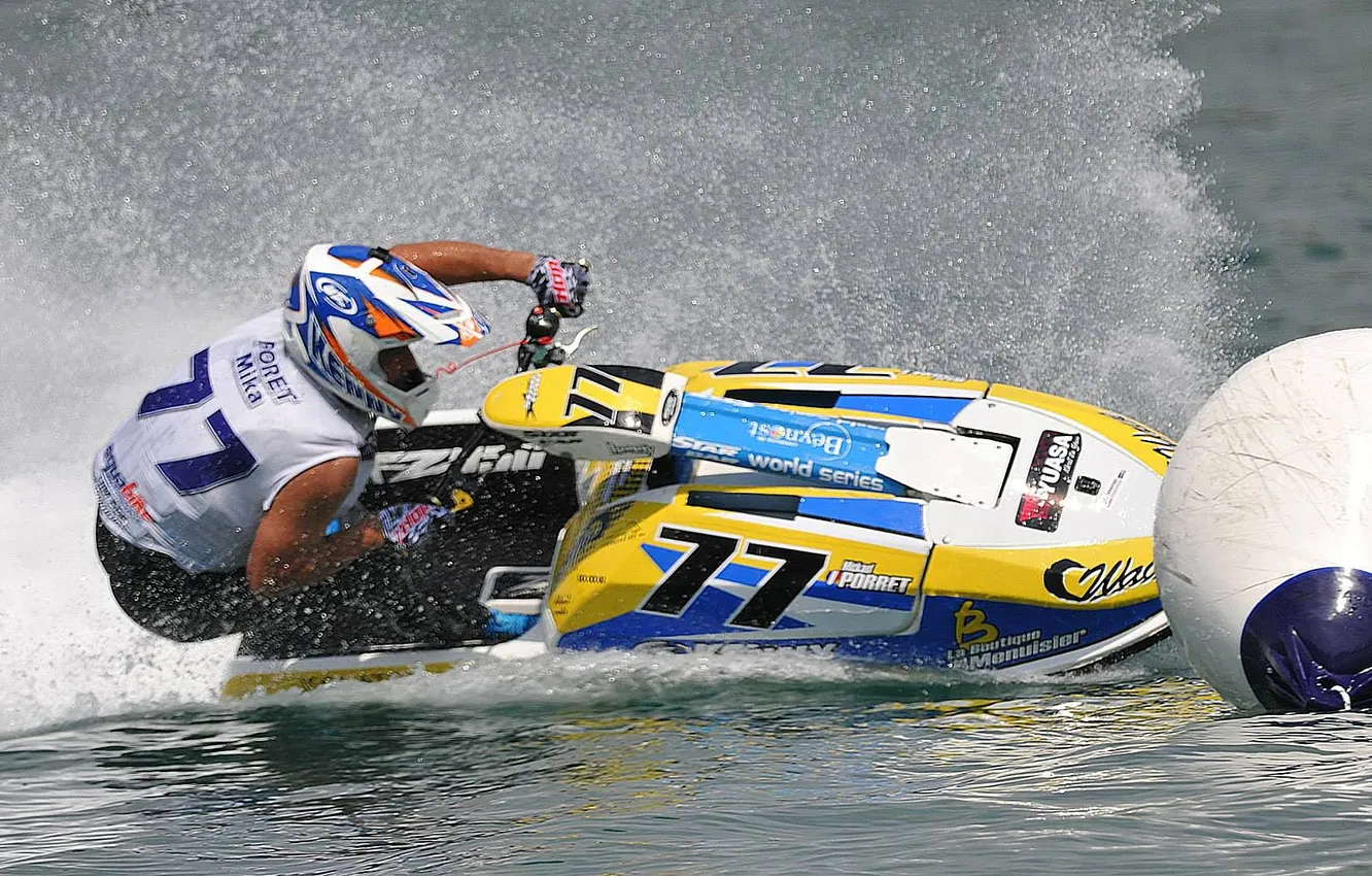 Photo wallpaper race, boat, speed