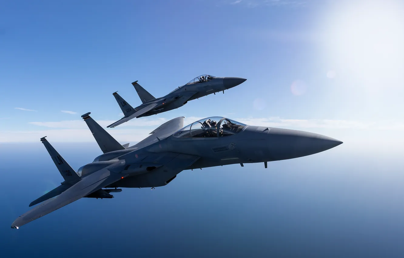 Photo wallpaper fighter, Eagle, F-15, the fourth generation, McDonnell Douglas