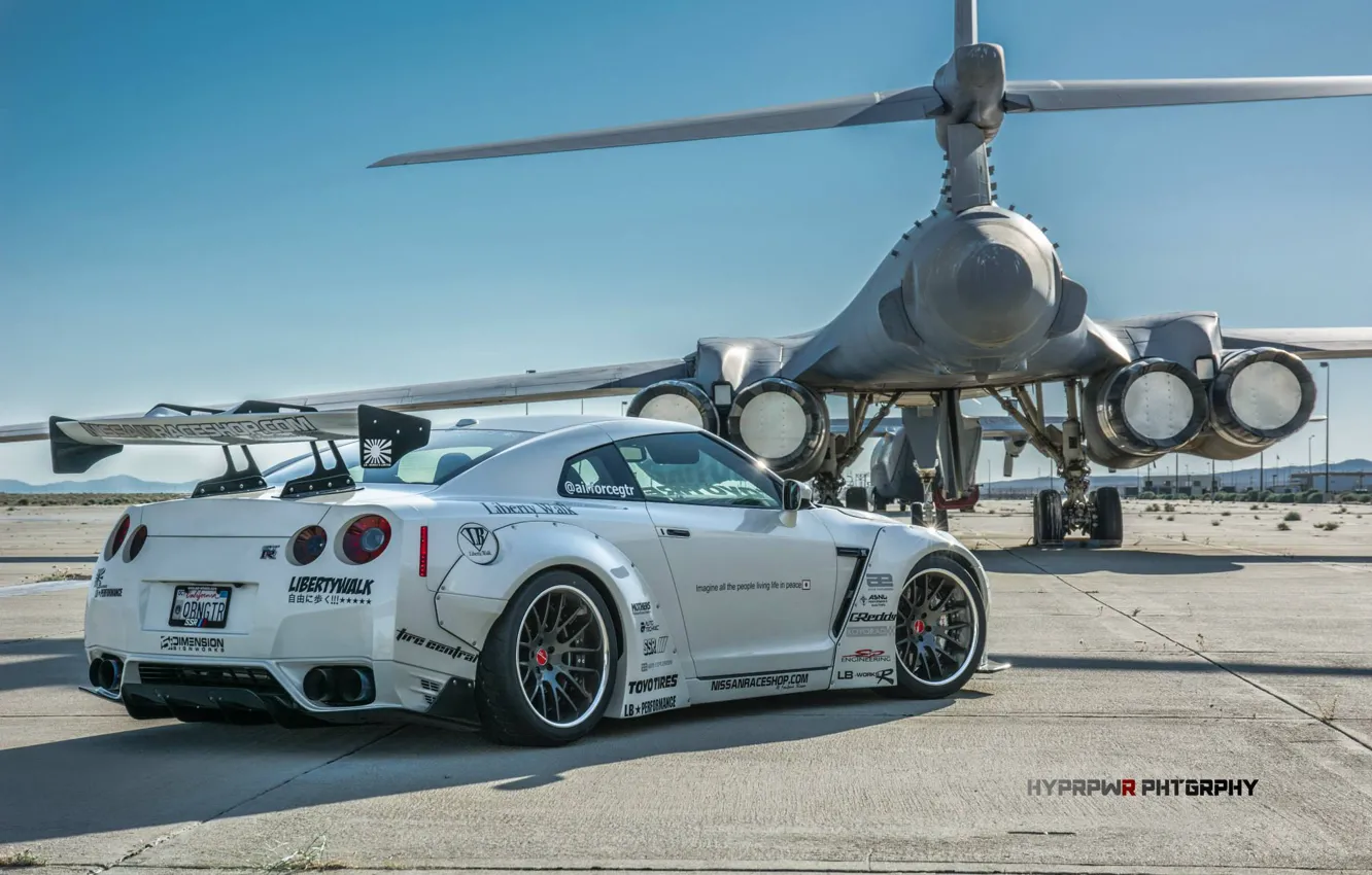 Photo wallpaper tuning, Lancer, Nissan, GT-R, bomber, and, B-1B, Liberty Walk