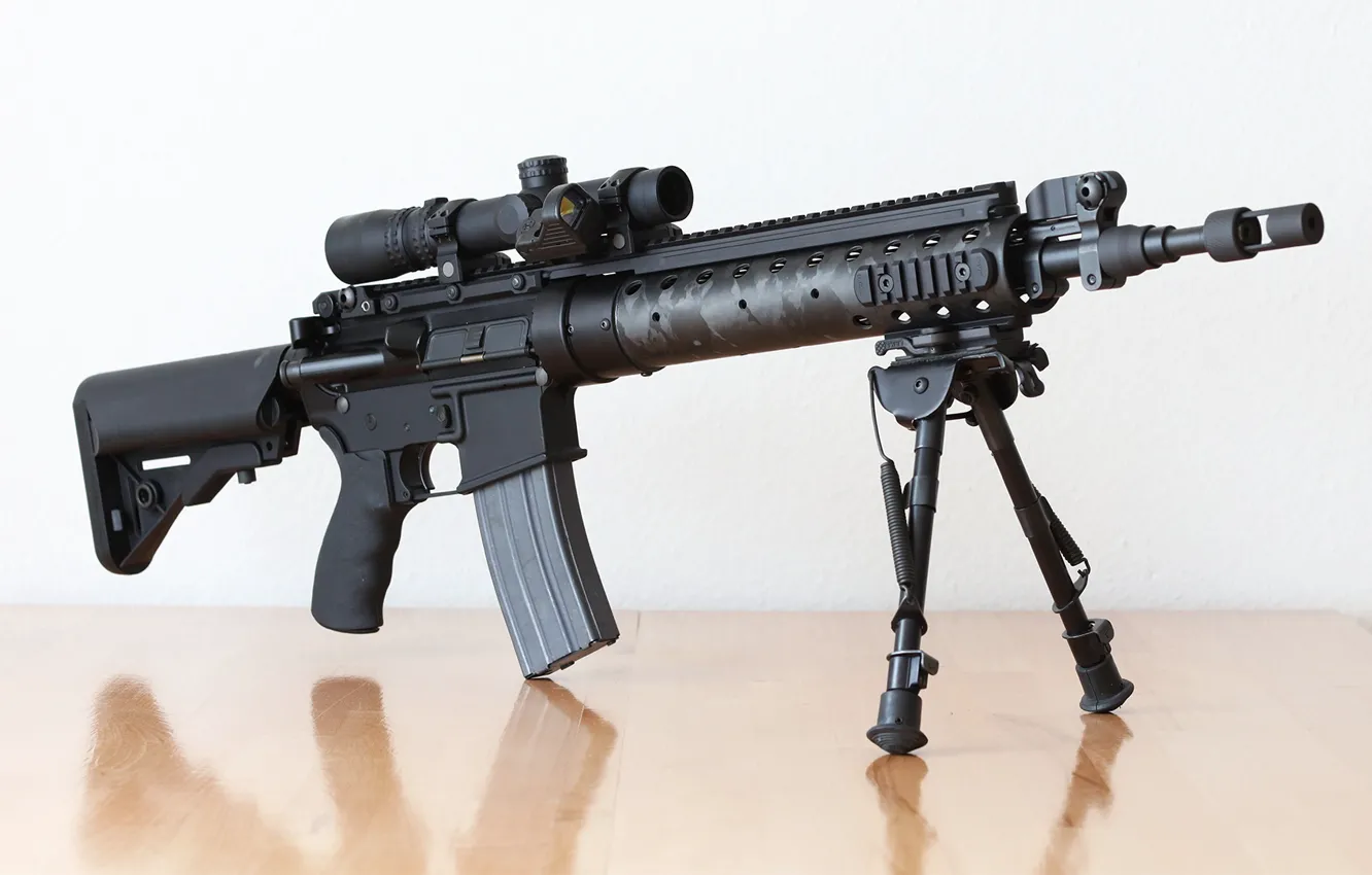 Photo wallpaper rifle, SPR, MK12
