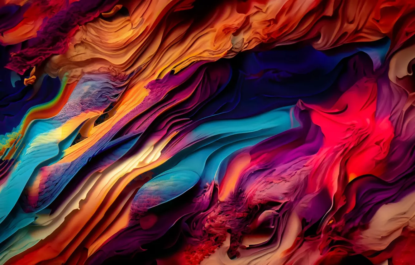 Photo wallpaper colorful, abstract