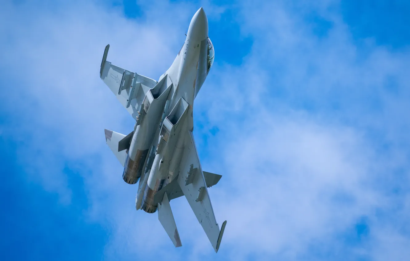 Photo wallpaper sky, minimalism, flying, clouds, simple background, military vehicle, military aircraft