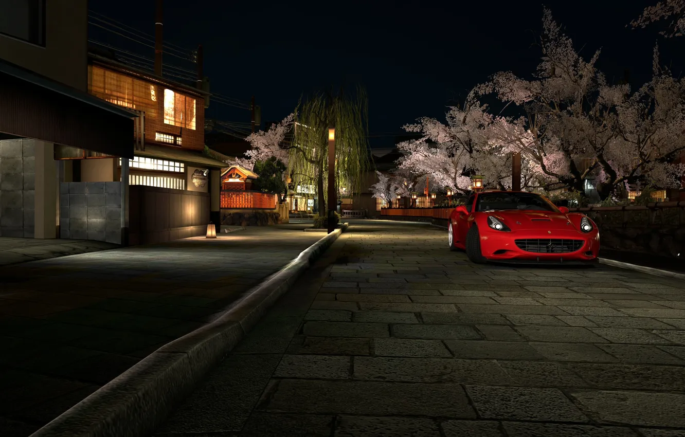 Photo wallpaper Ferrari, California, Supercar, Gran Turismo