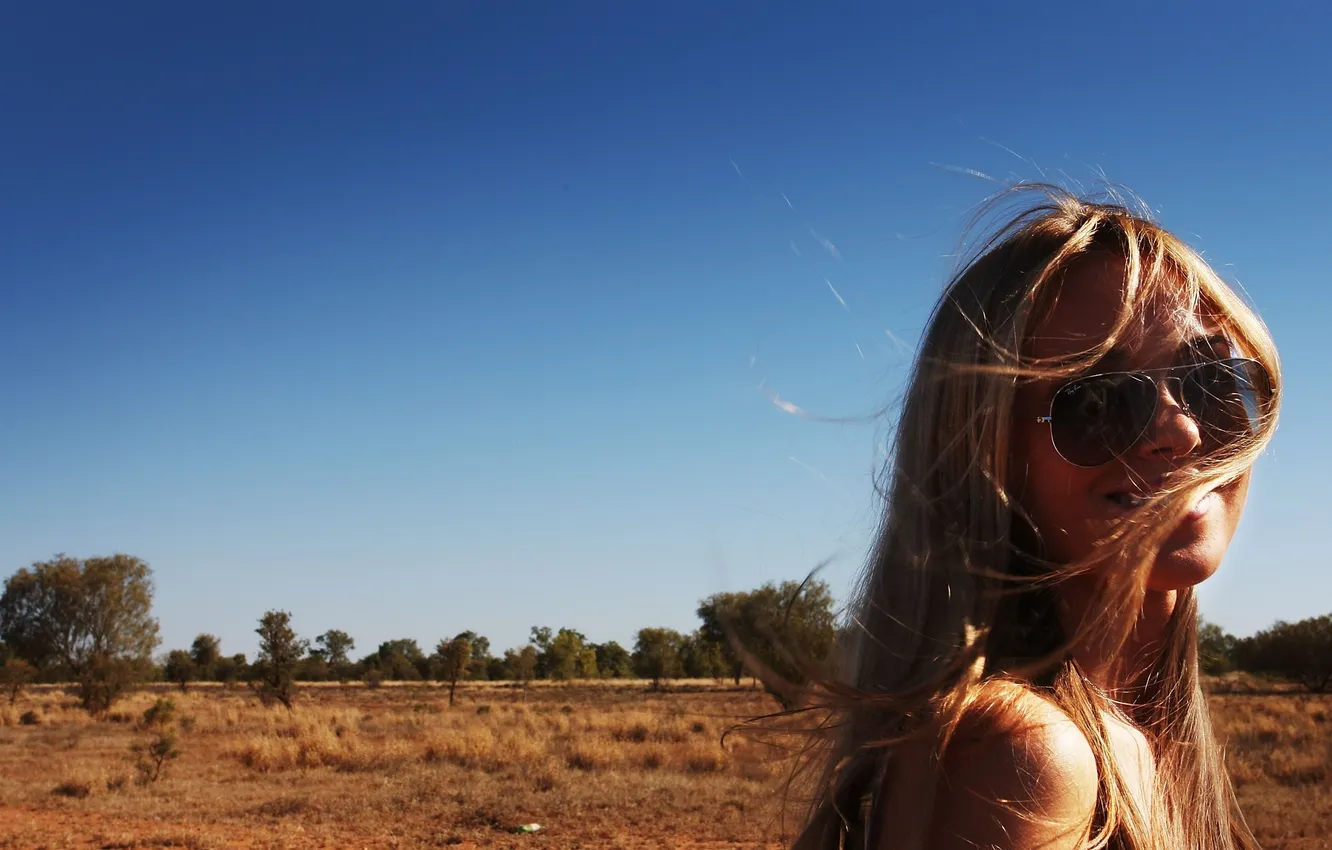 Photo wallpaper look, girl, woman, glasses, blonde, celebrity, girls Wallpaper, wallpapers