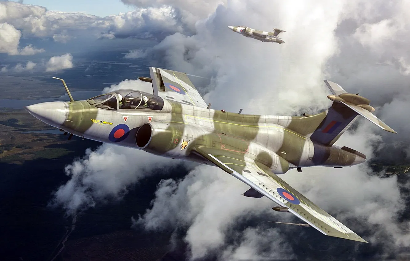 Photo wallpaper Blackburn Buccaneer, British double deck attack, Blackburn Of Bikaner, S.Mk.2A/B