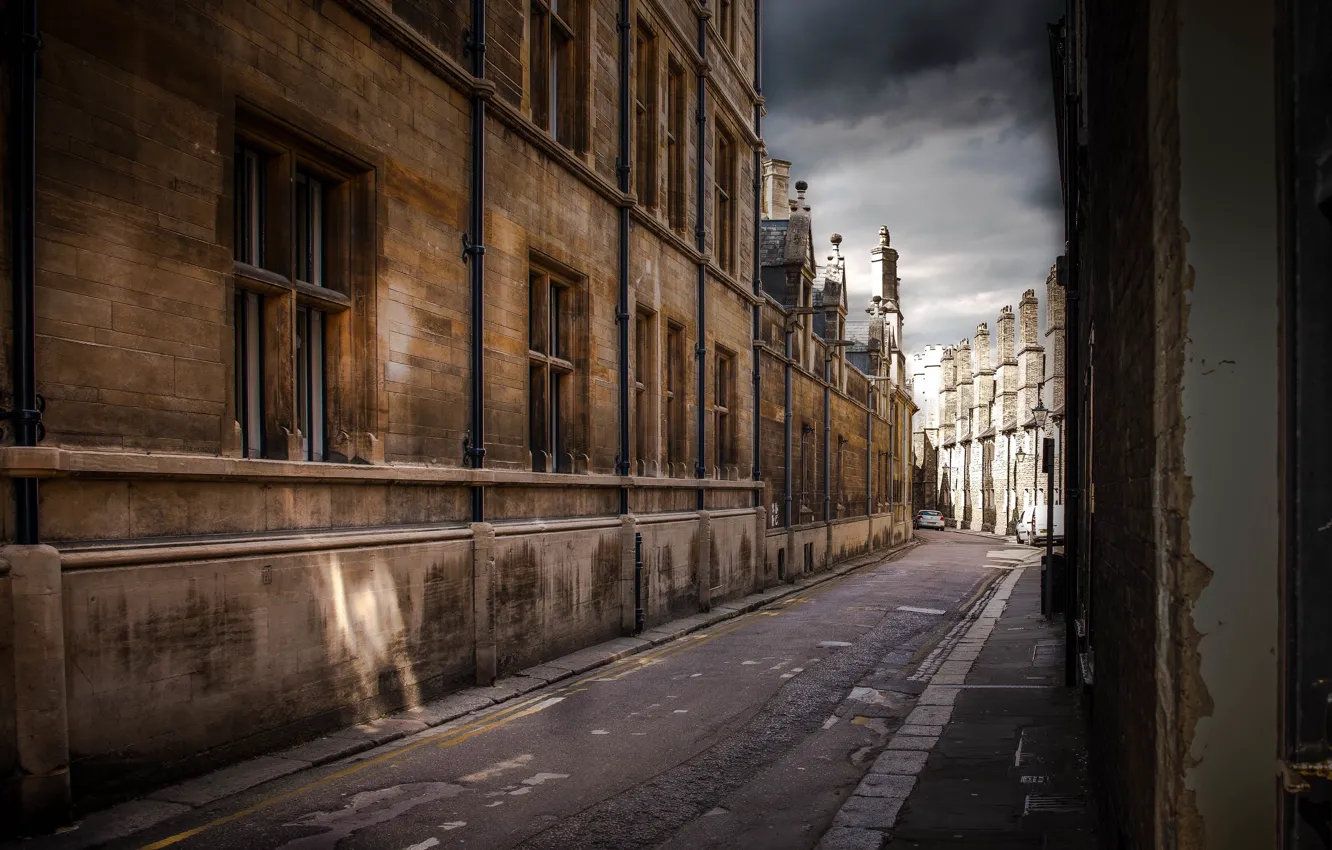 Photo wallpaper the city, Cambridge, street to the River