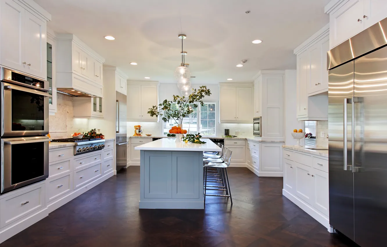 Photo wallpaper design, photo, table, lamp, interior, kitchen