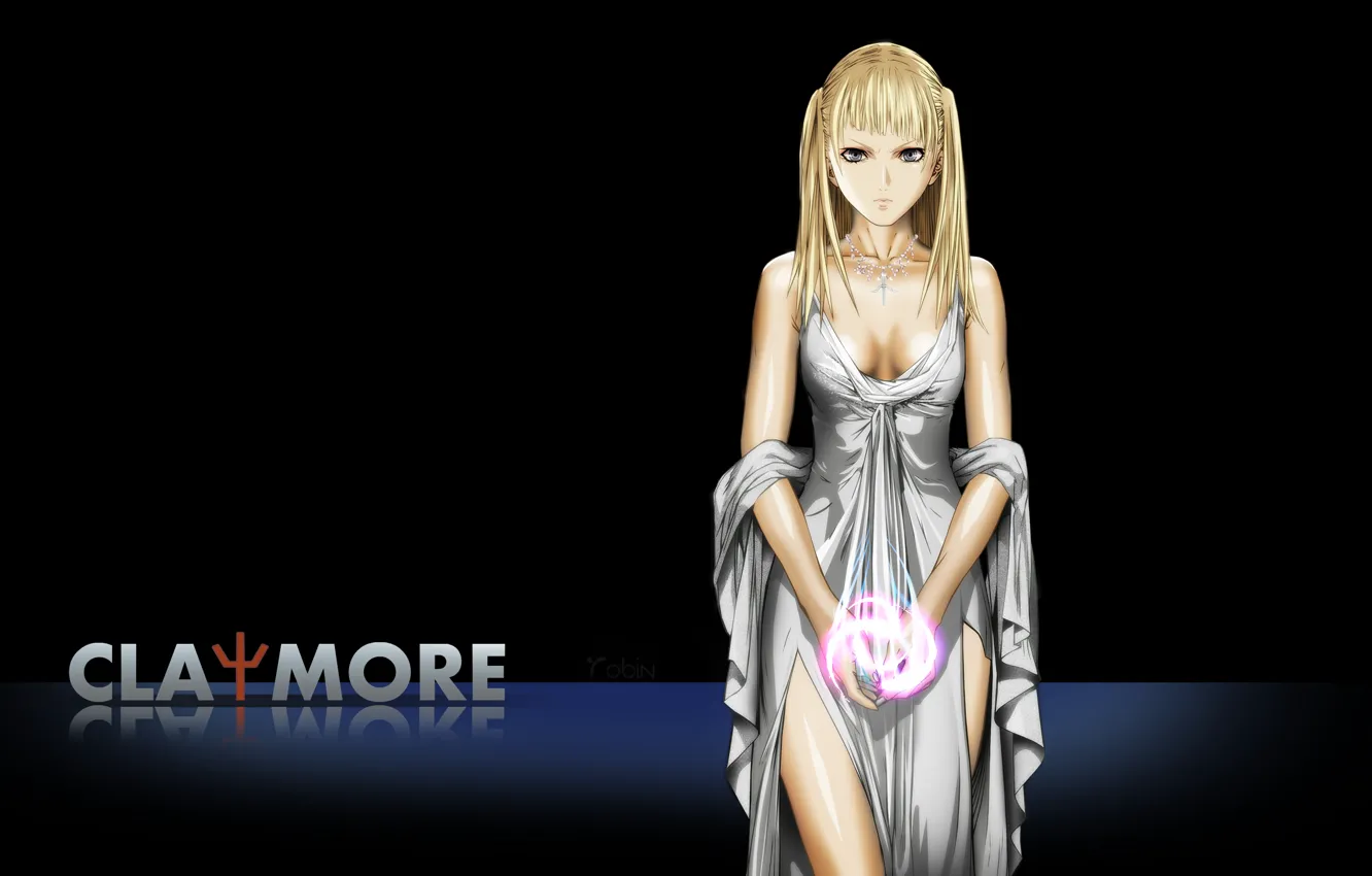 Photo wallpaper girl, magic, anime, dress, manga, Claymore, Dietrich, Yagi, Norihiro