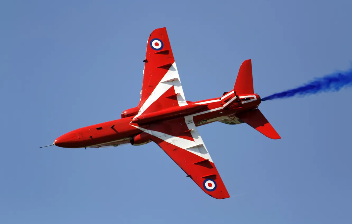 Photo wallpaper Red Arrows, Hawk T1A, light attack, training aircraft
