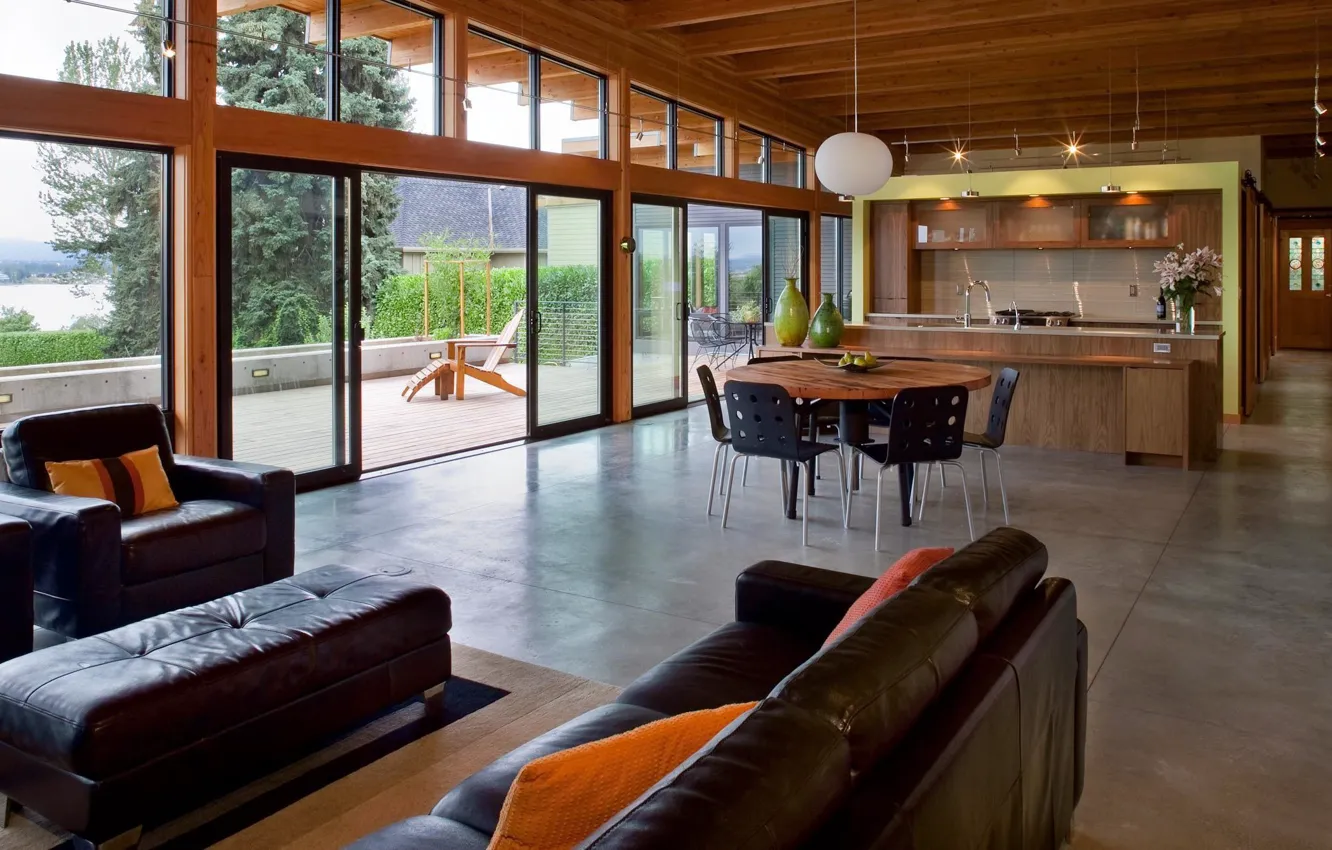 Photo wallpaper design, interior, kitchen, Washington, Vancouver, Washington, living room, Vancouver