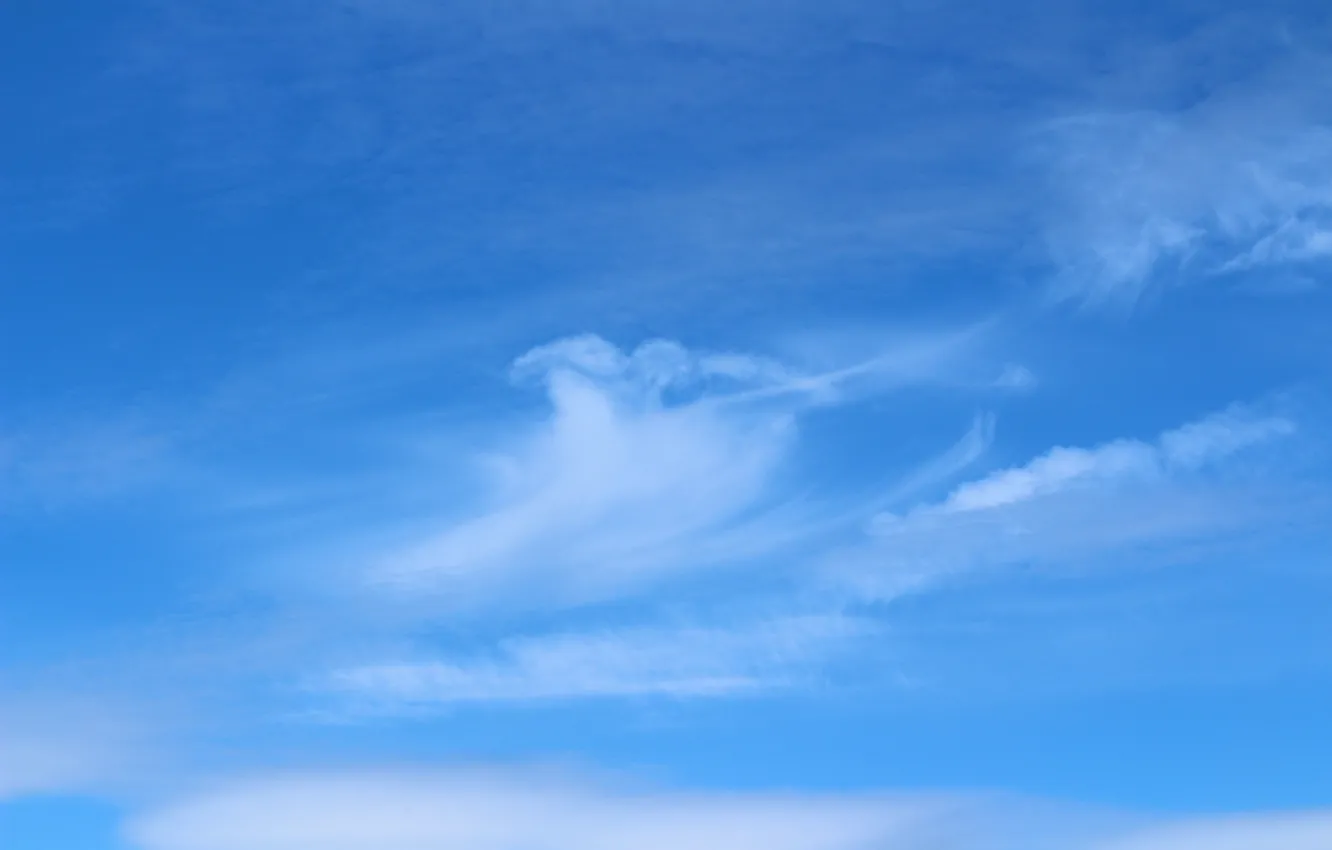 Photo wallpaper the sky, clouds, strip, pattern