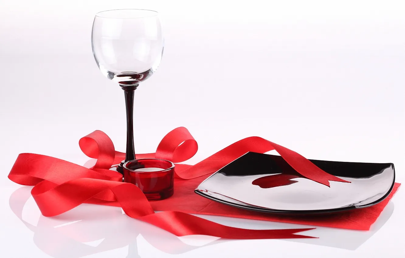 Photo wallpaper glass, tape, tray