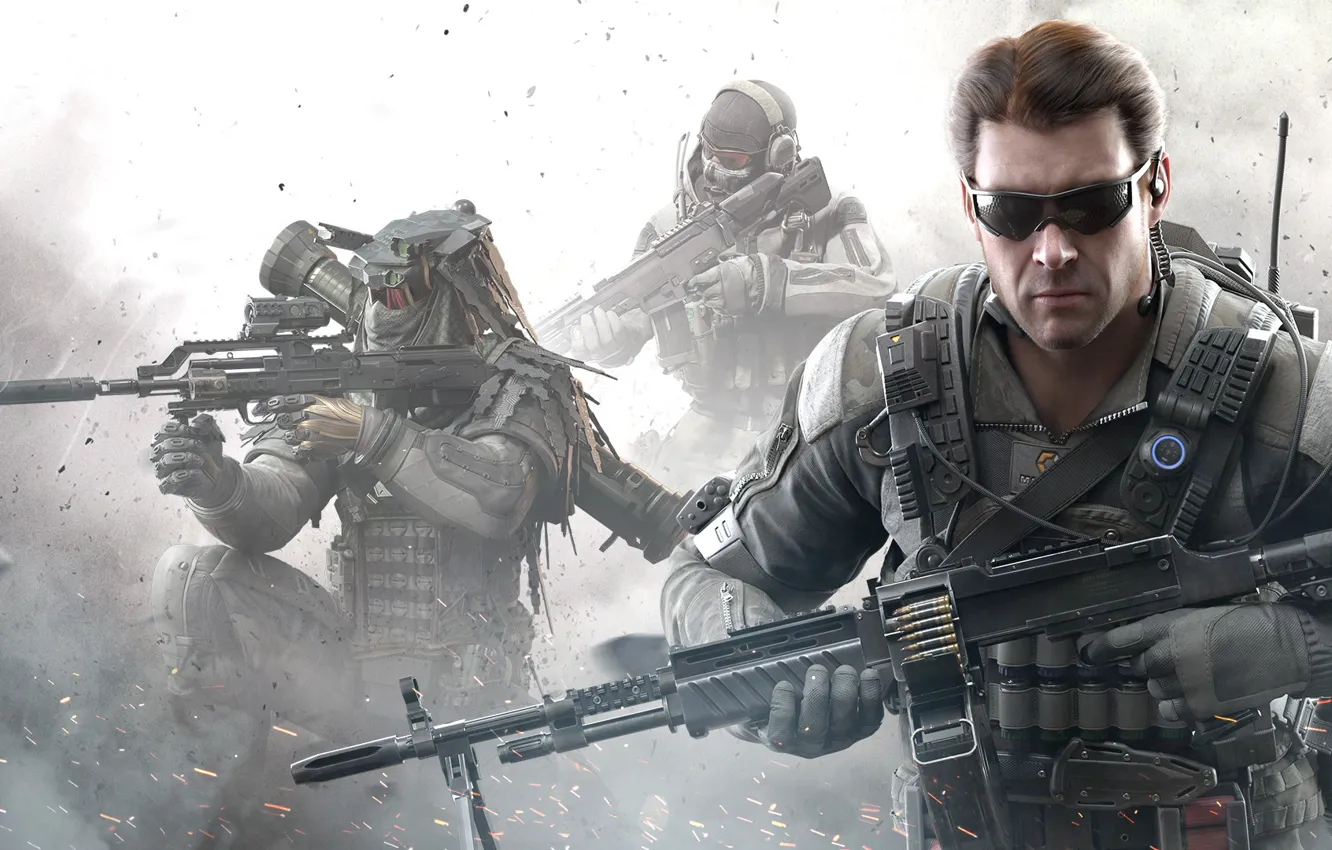 Photo wallpaper weapons, the game, glasses, game, call of duty