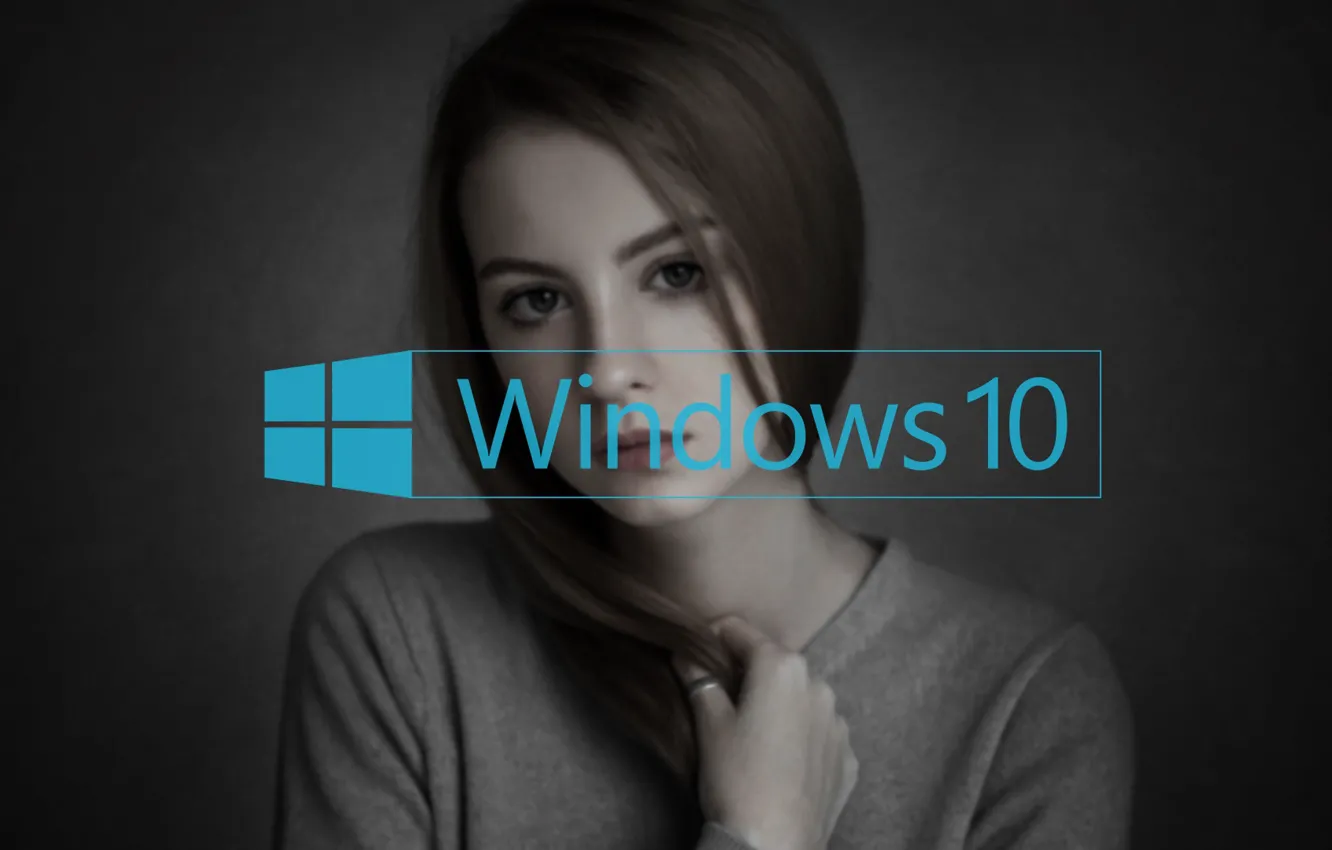 Photo wallpaper girl, long hair, ring, Windows10, waliant