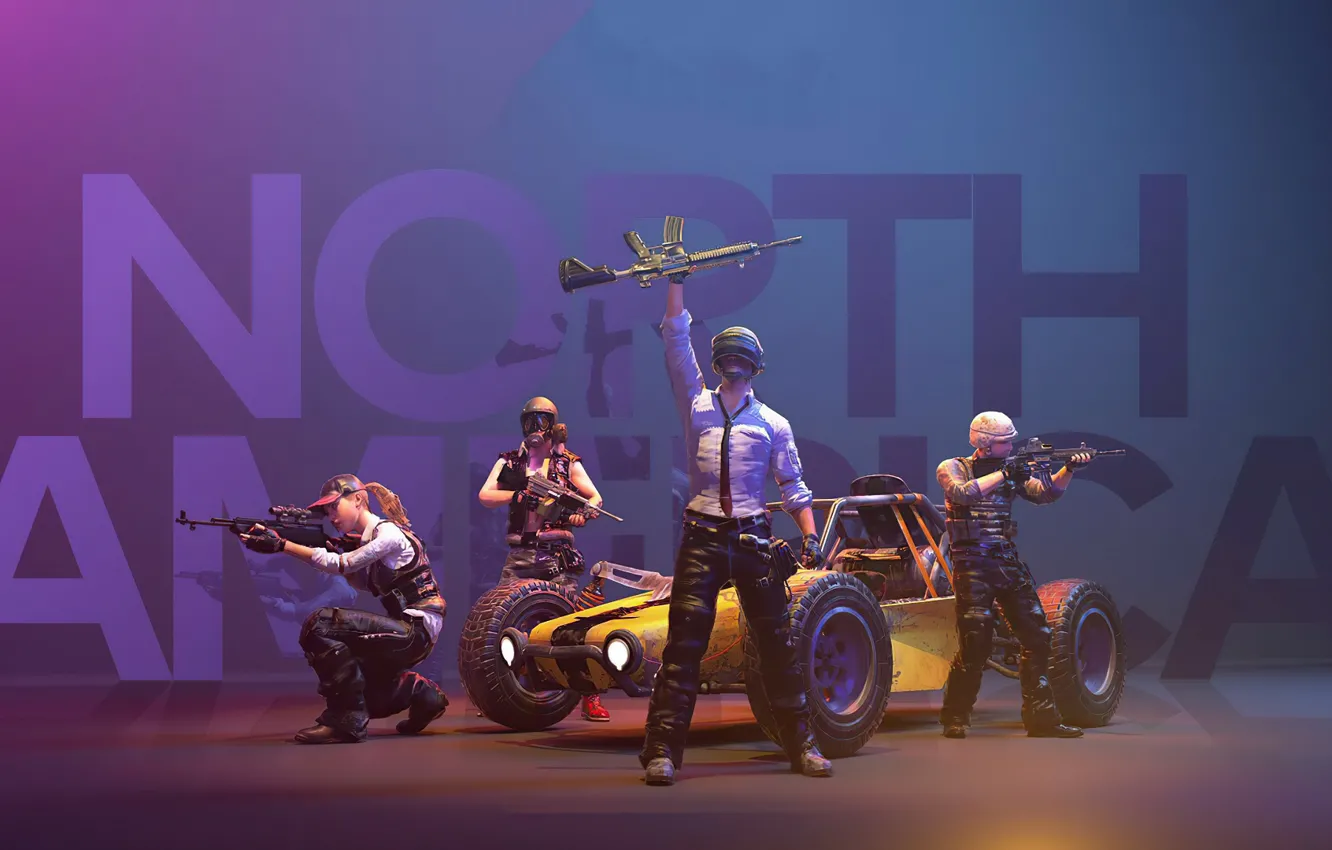 Photo wallpaper weapons, background, soldiers, PlayerUnknown's Battlegrounds