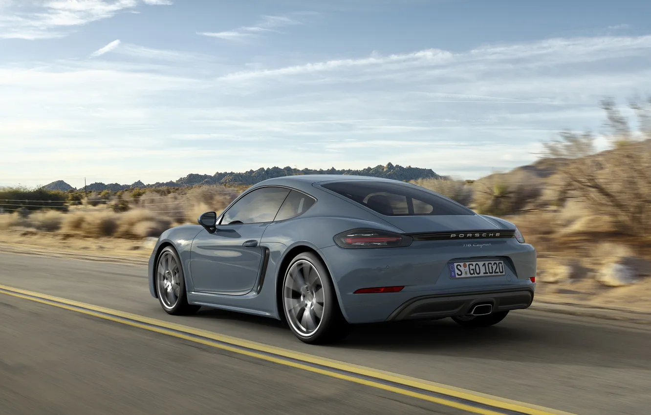 Photo wallpaper Porsche, Cayman, Porsche, Caiman, 718