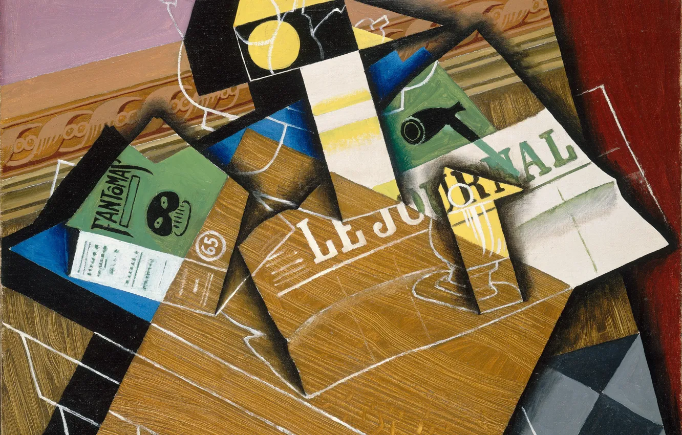 Photo wallpaper journal, Fantomas, 1915, Juan Gris