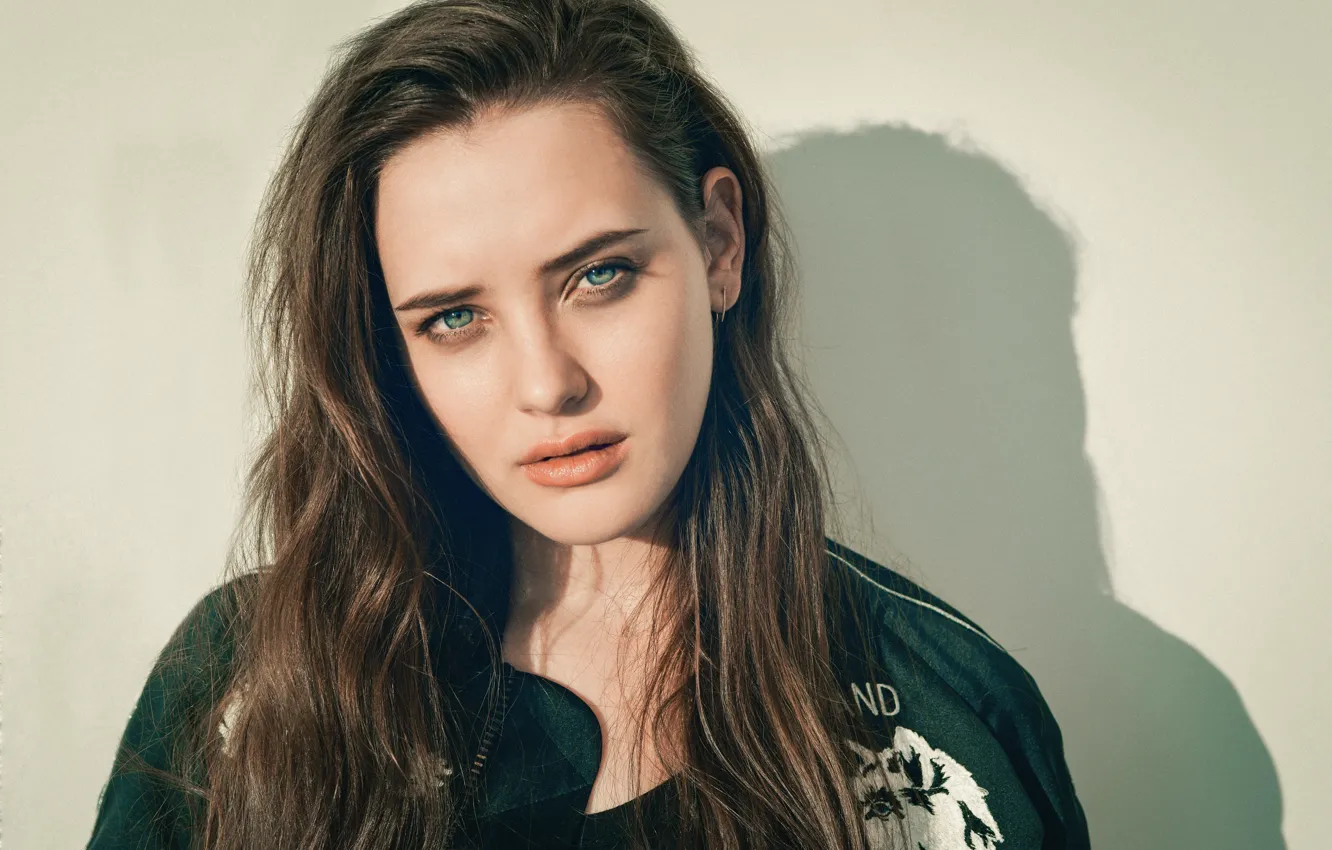 Photo wallpaper portrait, shadow, actress, photographer, brown hair, Katherine Langford, Catherine Langford, Alex Hodor Lee