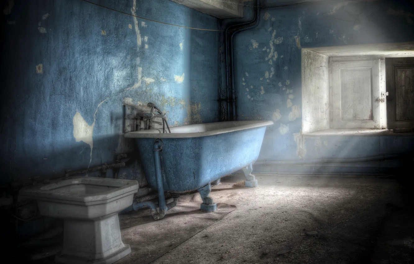 Photo wallpaper room, window, bath