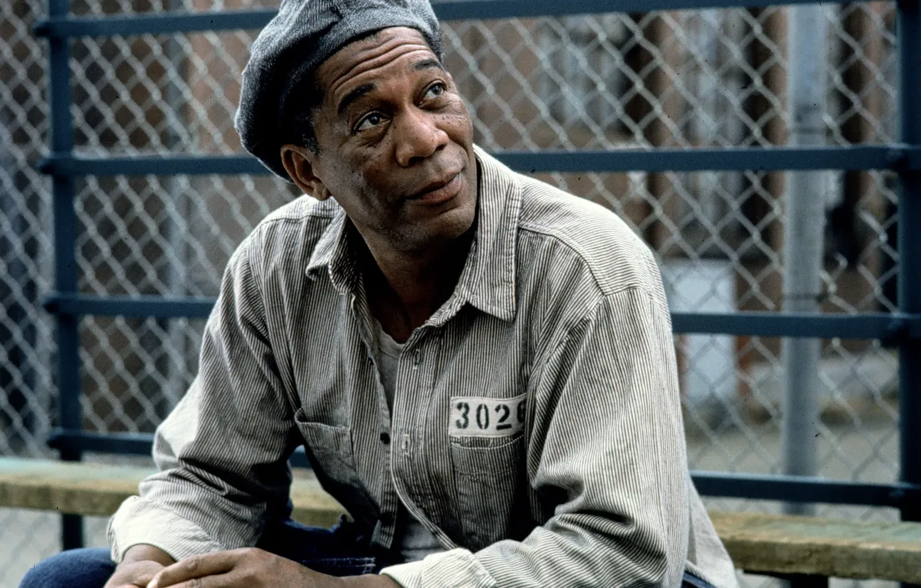 Photo wallpaper Morgan Freeman, Morgan Freeman, Ellis Boyd 'Red' Redding, The Shawshank redemption, The Shawshank Redemption