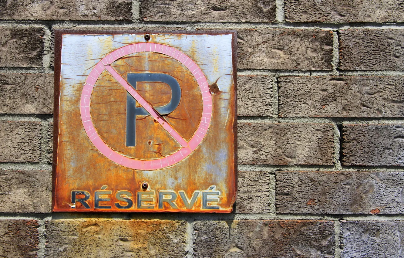 Photo wallpaper background, wall, sign