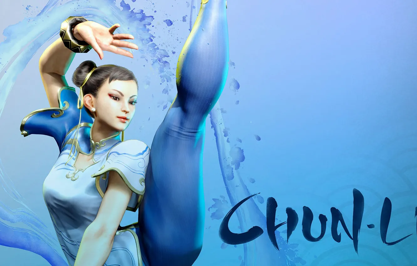 Photo wallpaper fighter, street, Chun li