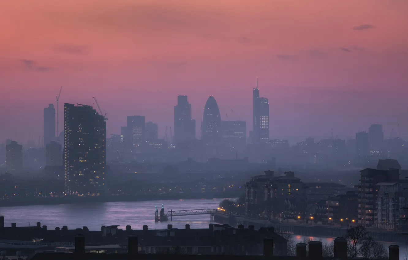 Photo wallpaper the city, England, London