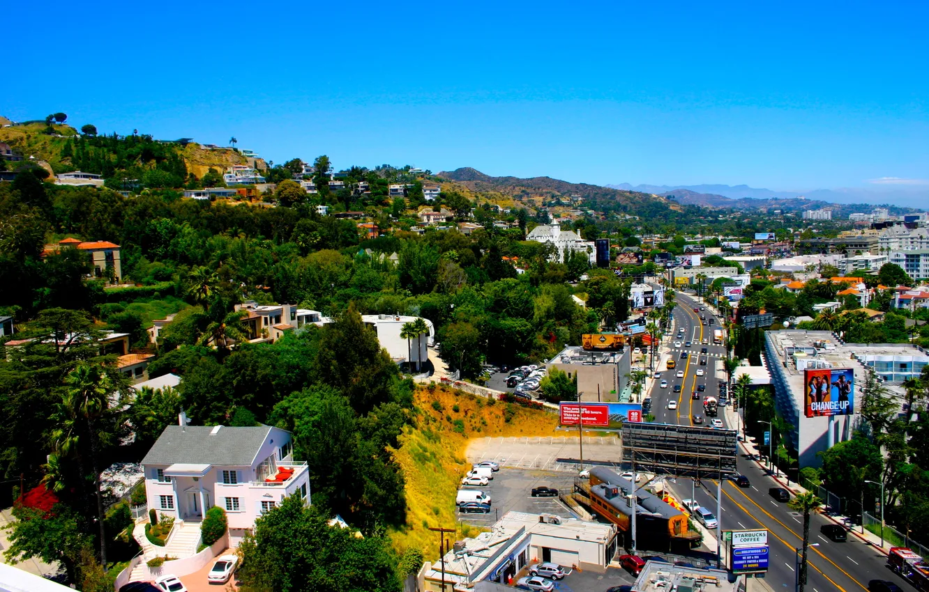 Photo wallpaper city, the city, CA, USA, USA, Los Angeles, California, Los Angeles