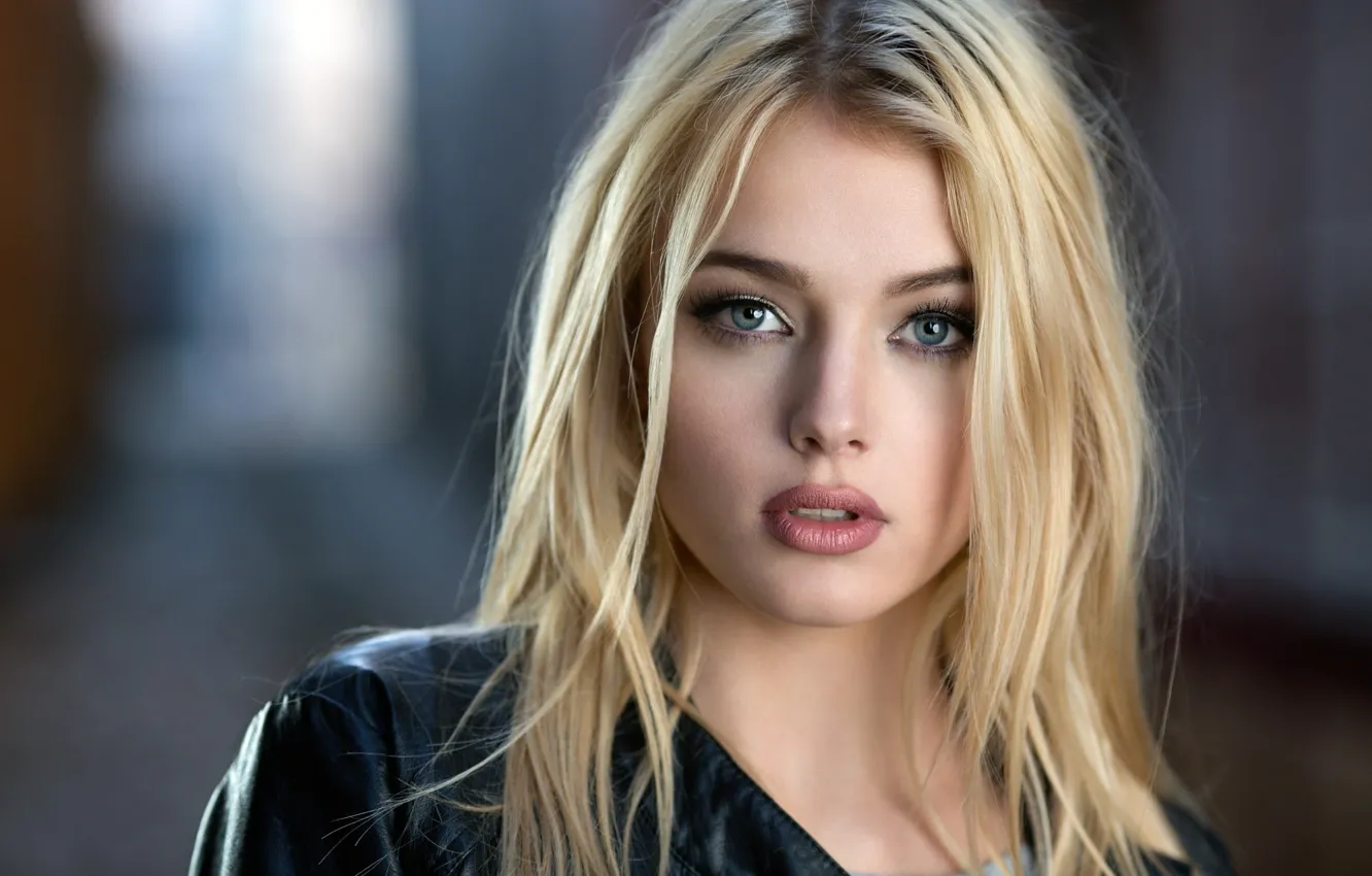 Photo wallpaper girl, sexy, blonde, Simon, Simone Borg Jorgensen