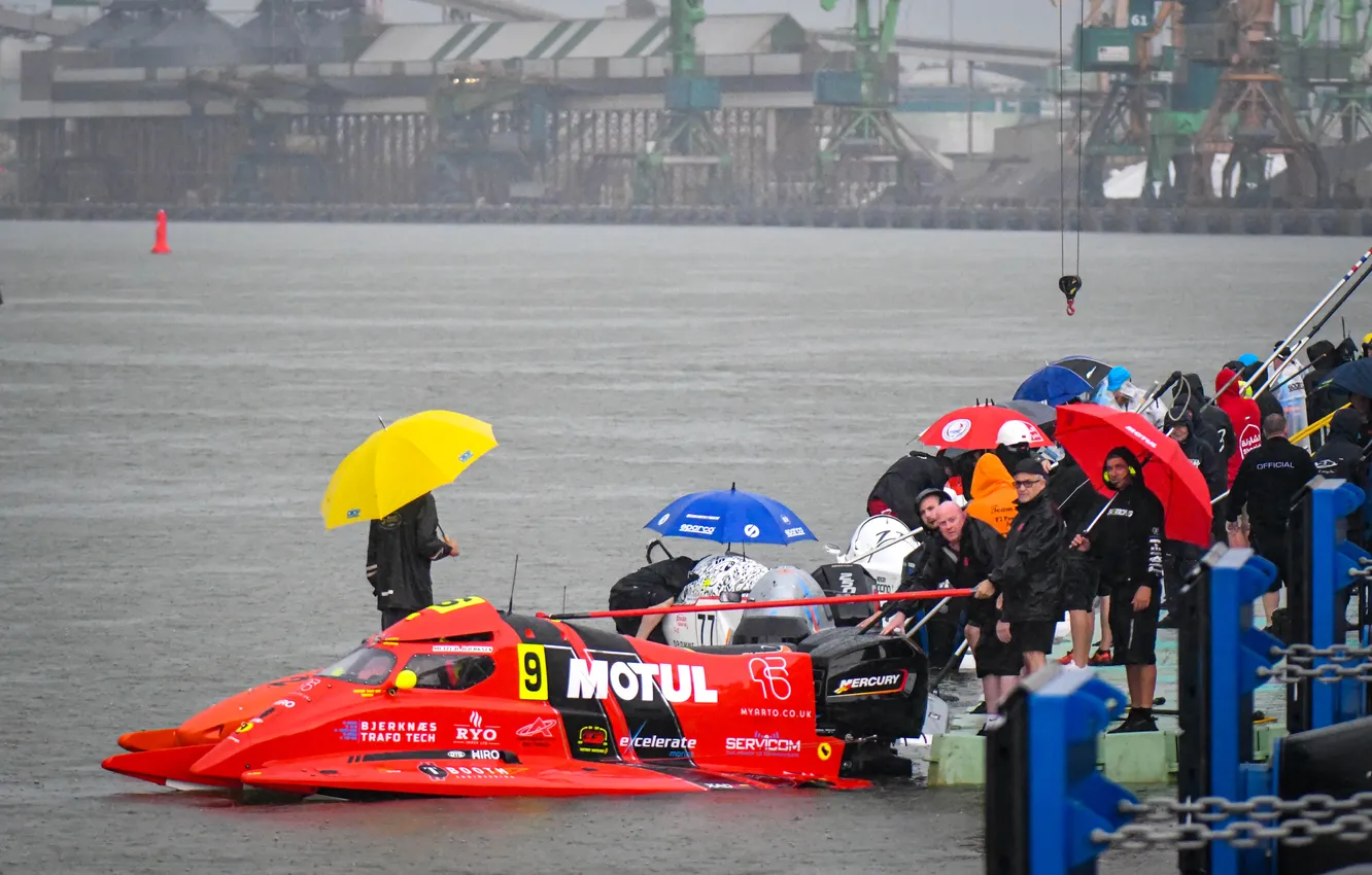 Photo wallpaper speed, boats, races