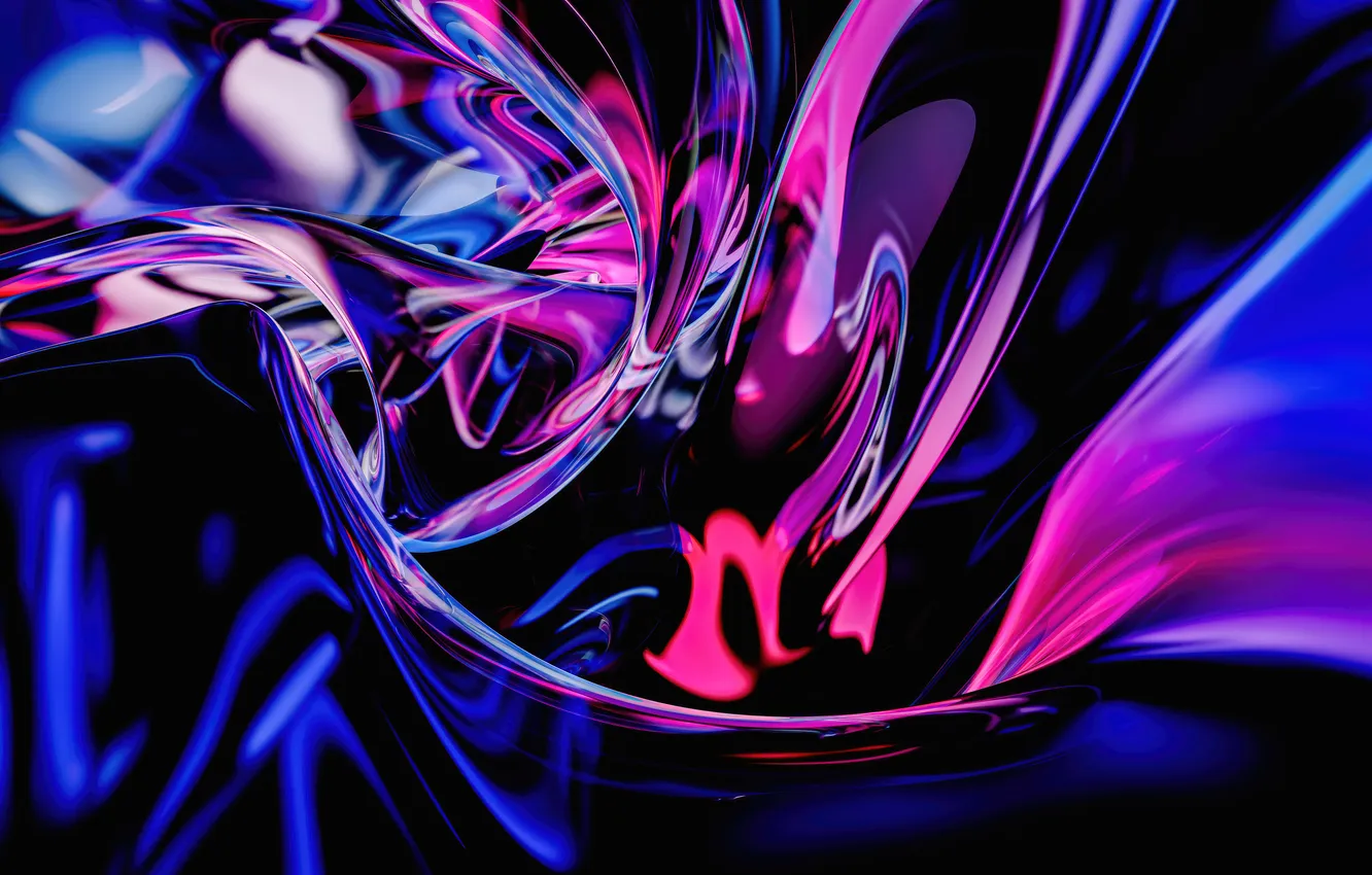 Photo wallpaper abstract, glass, crystal