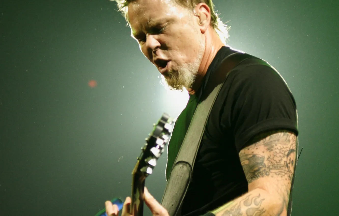 Photo wallpaper guitar, concert, metal, rock, Metallica, james hatfield, thrash metal, heavy metal