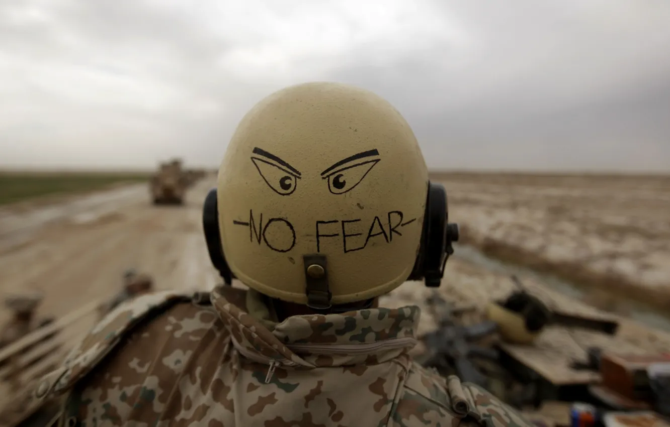 Photo wallpaper Soldiers, Military, Military, No Fear