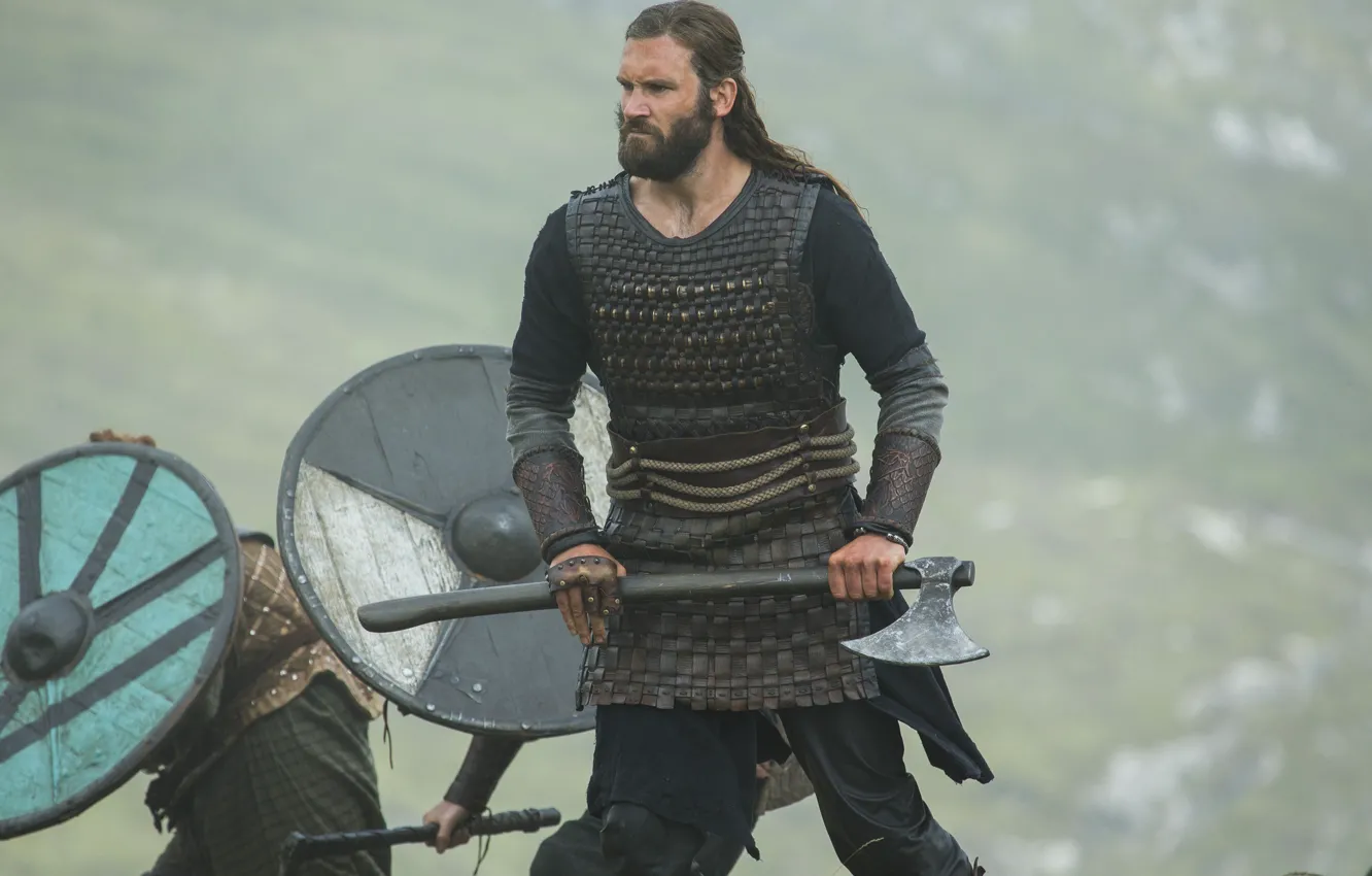 Photo wallpaper the series, axe, Vikings, The Vikings, Clive Standen, Rollo