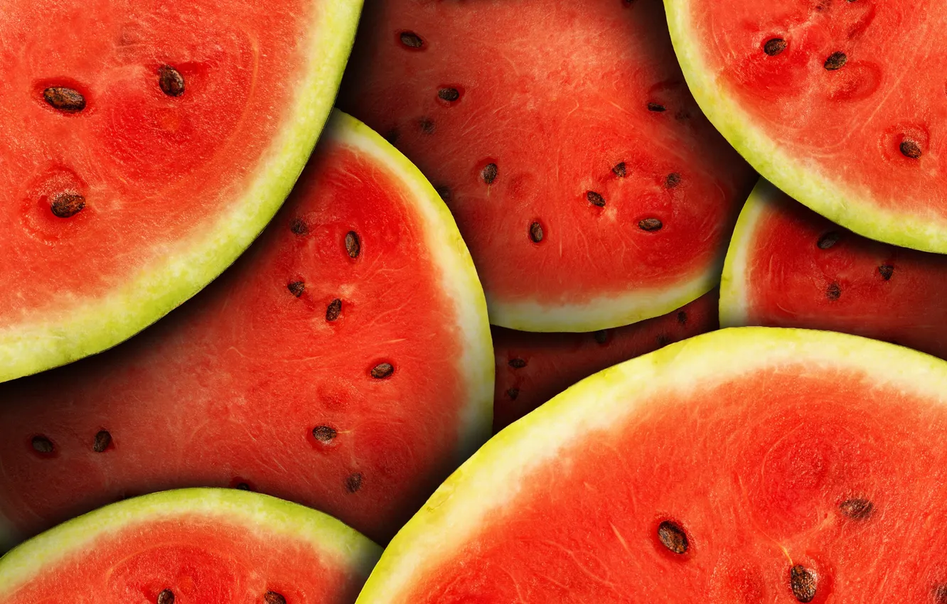 Photo wallpaper watermelon, bone, chunks