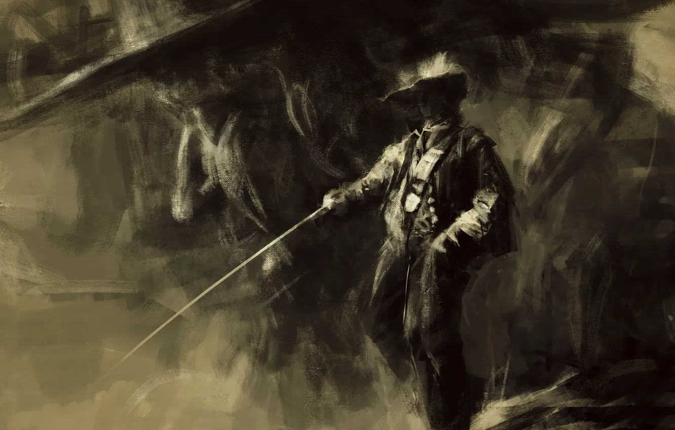 Photo wallpaper art, sword, the Musketeers