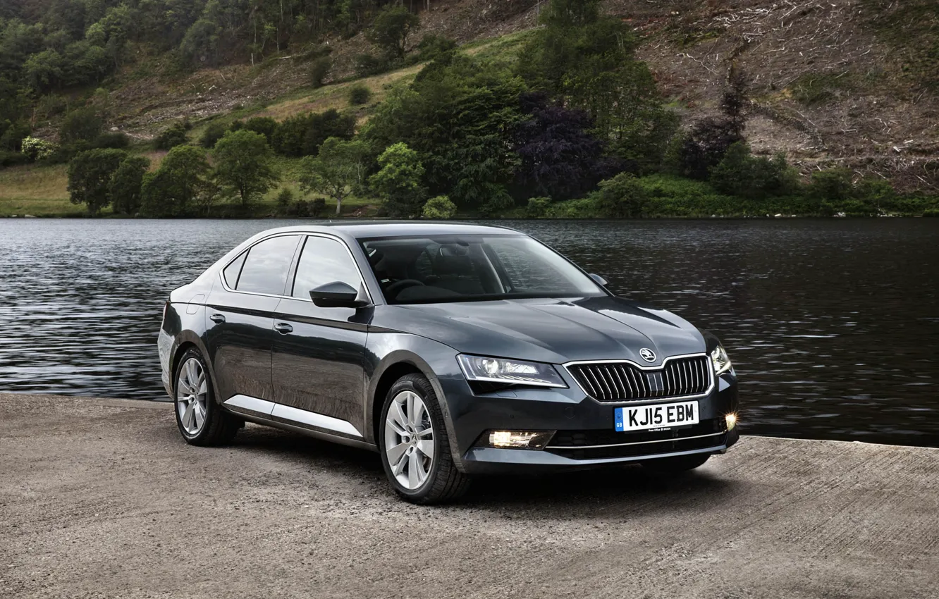 Photo wallpaper Skoda, UK-spec, Skoda, 2015, Superb, superb