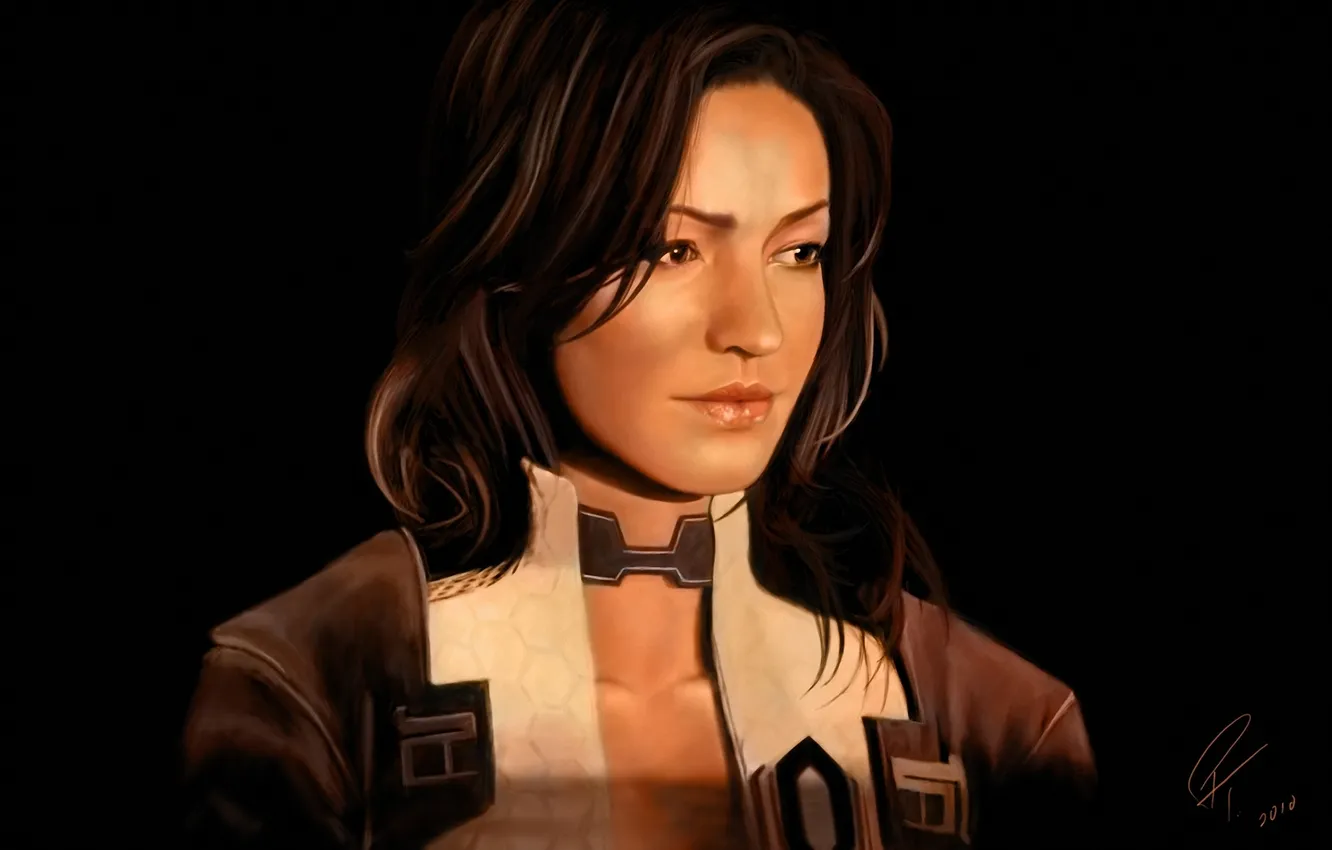Photo wallpaper girl, mass effect, miranda lawson, fan art, Cerberus, Miranda