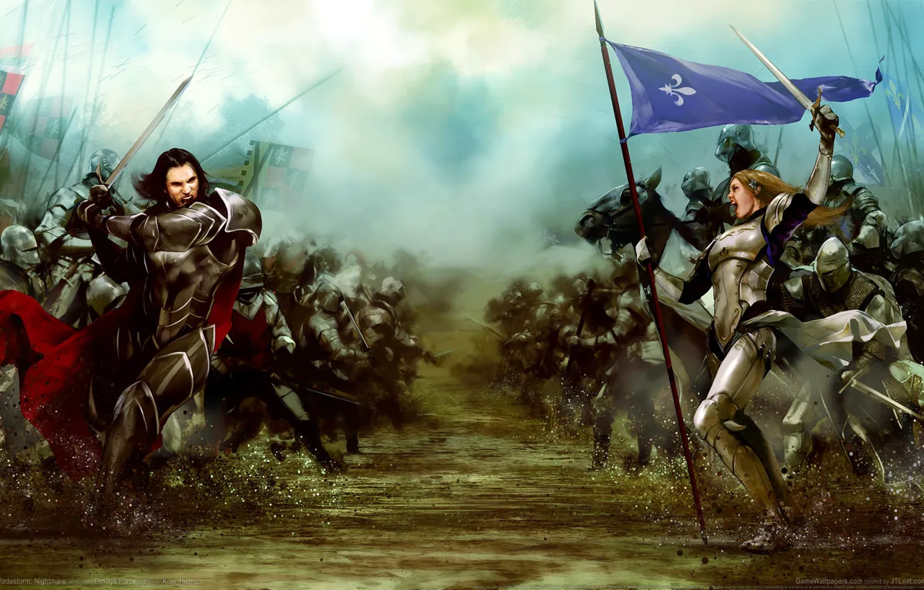Photo wallpaper the opposition, fantasy, battle, army, game wallpapers, Bladestorm: Nightmare