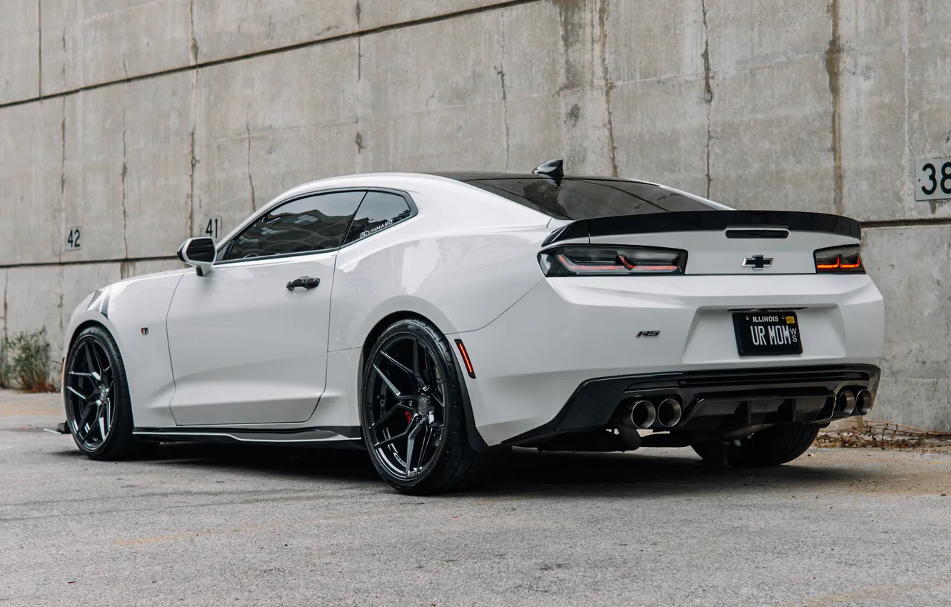 Photo wallpaper Chevrolet, Camaro, muscle car, Chevrolet Camaro, Rear