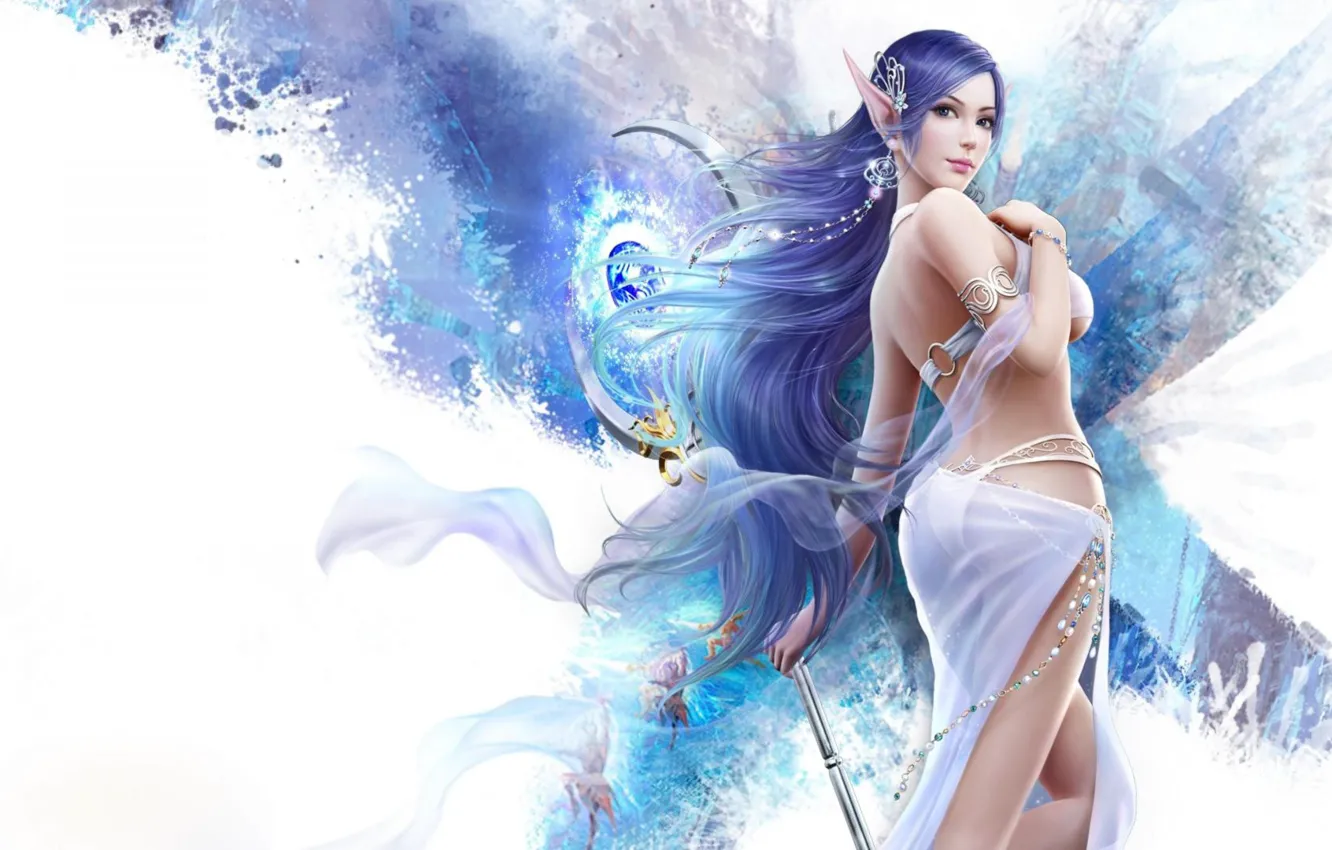 Photo wallpaper look, decoration, magic, elf, magic, the magical world, beautiful girl, charm