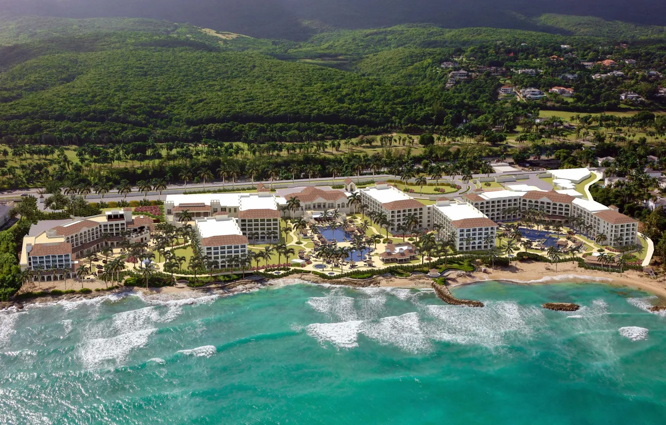 Photo wallpaper the ocean, resort, Jamaica, the area