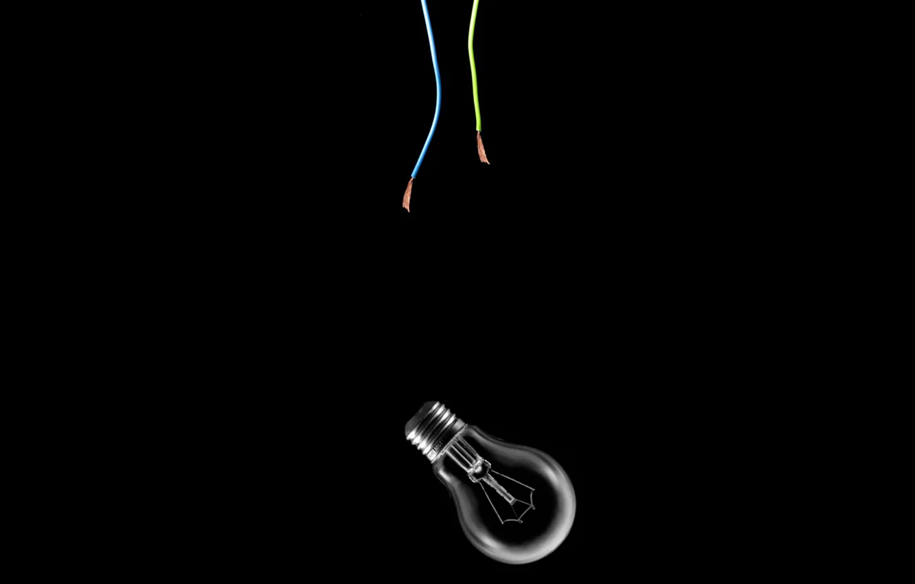 Photo wallpaper background, wire, lamp