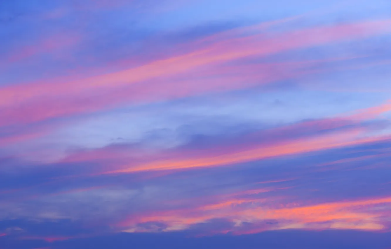 Photo wallpaper the sky, clouds, sunset, background, pink, colorful, sky, sunset