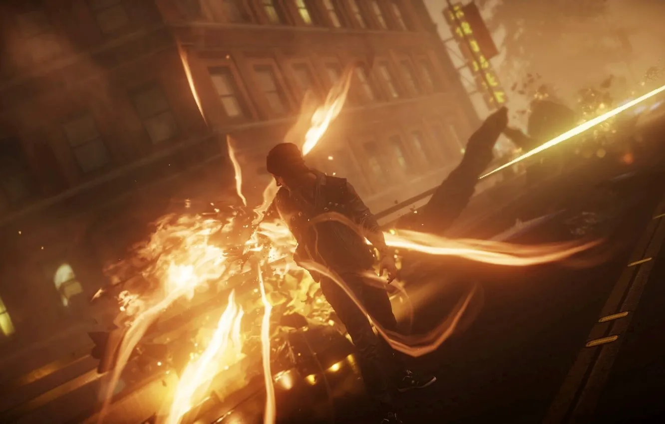 Photo wallpaper PlayStation, Delsin Rowe, PS4, Infamuos second son, Delsin Row