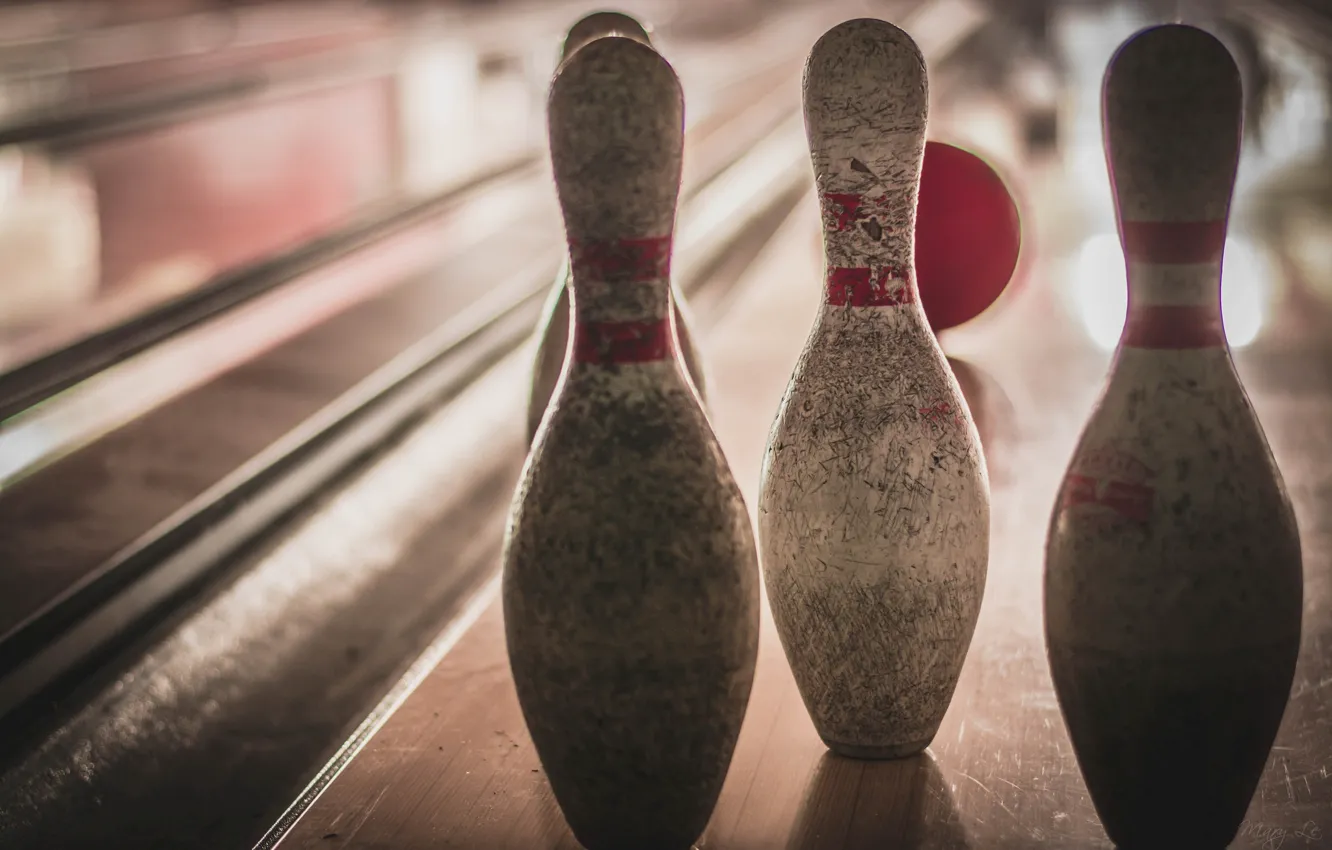 Photo wallpaper sport, skittles, bowling