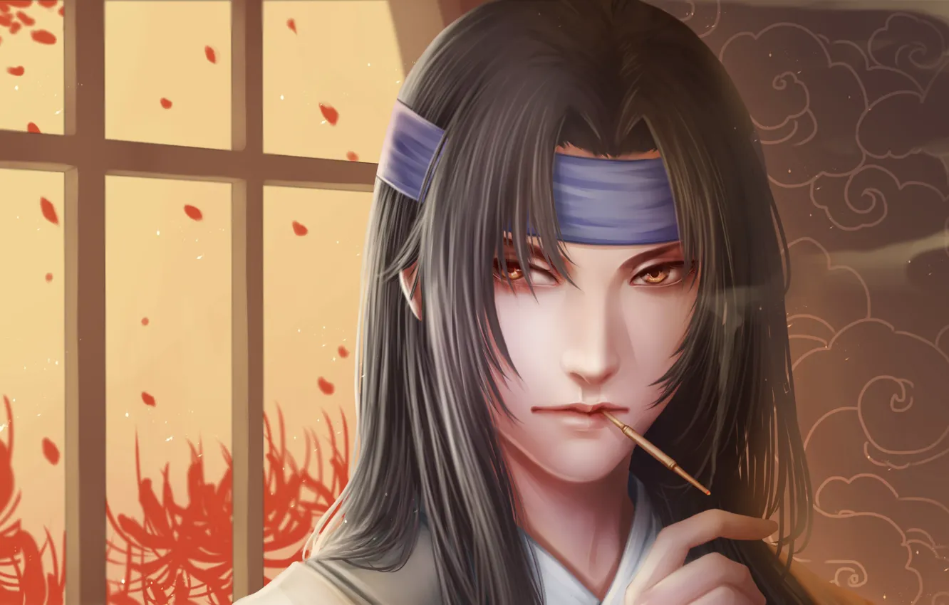 Photo wallpaper look, fantasy, portrait, guy, Asian