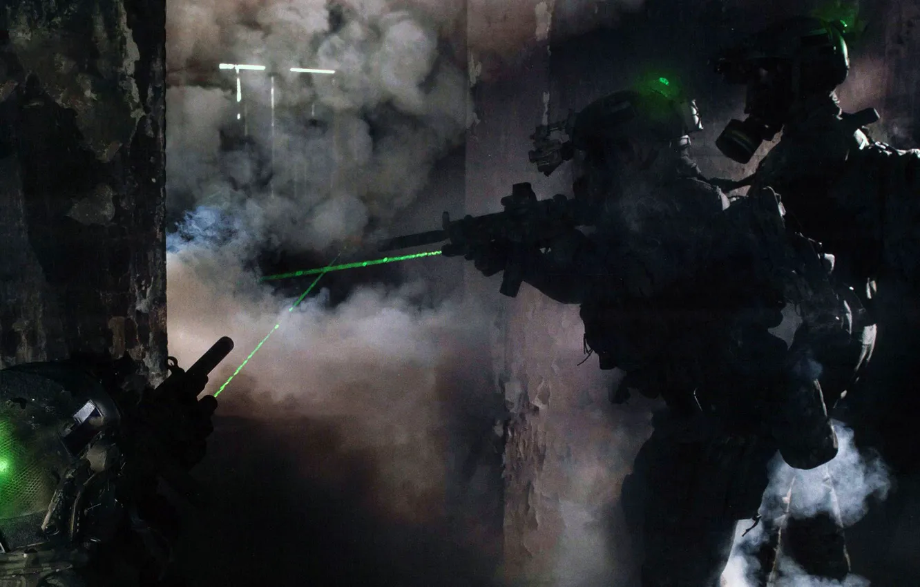 Photo wallpaper rays, weapons, sight, equipment, Alpha, Control "A", Group "A", special forces